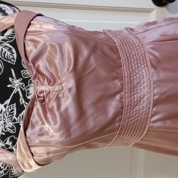 🆕️ 💗Marc Jacobs💗 - Pink Satin Halter Cocktail Dress w/Sweetheart Neckline - Picture 7 of 14